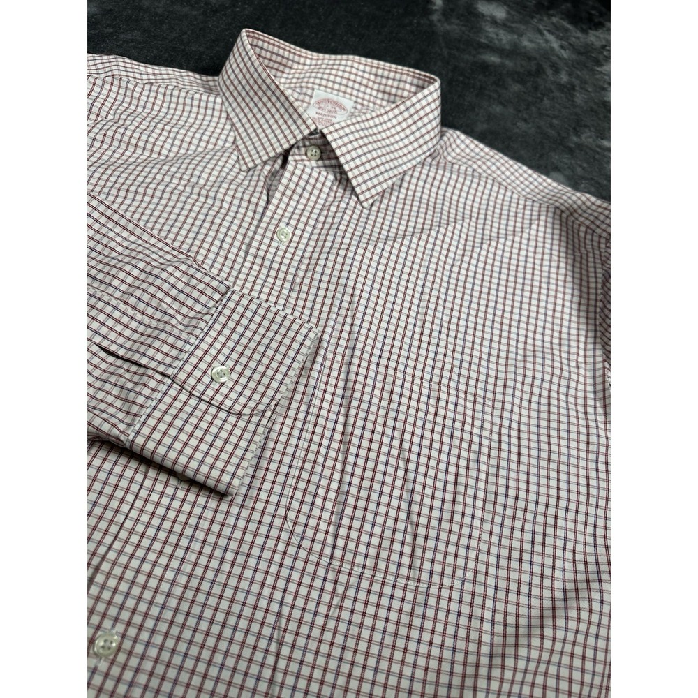 Brooks Brothers Madison 2XL 17-36 Dress Shirt Button Up Long Sleeve